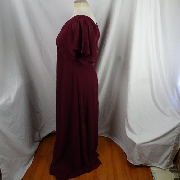 Reverie Women Long Burgundy Formal Dress Size 10 - Picture 2 of 8